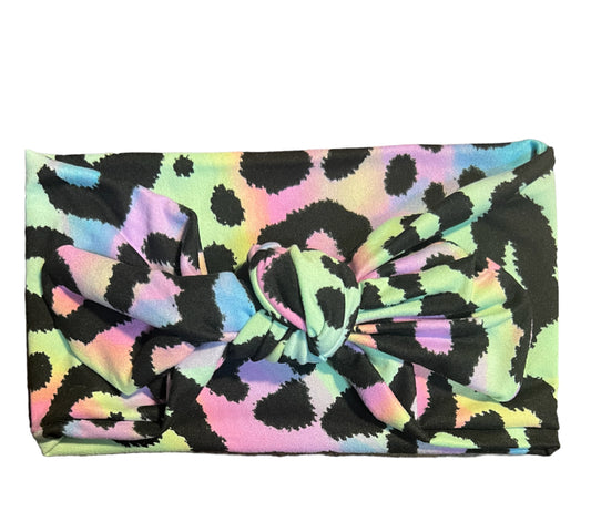 Pastel Leopard-Wide Tie